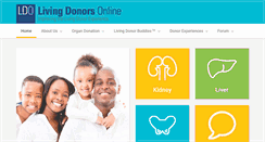 Desktop Screenshot of livingdonorsonline.org